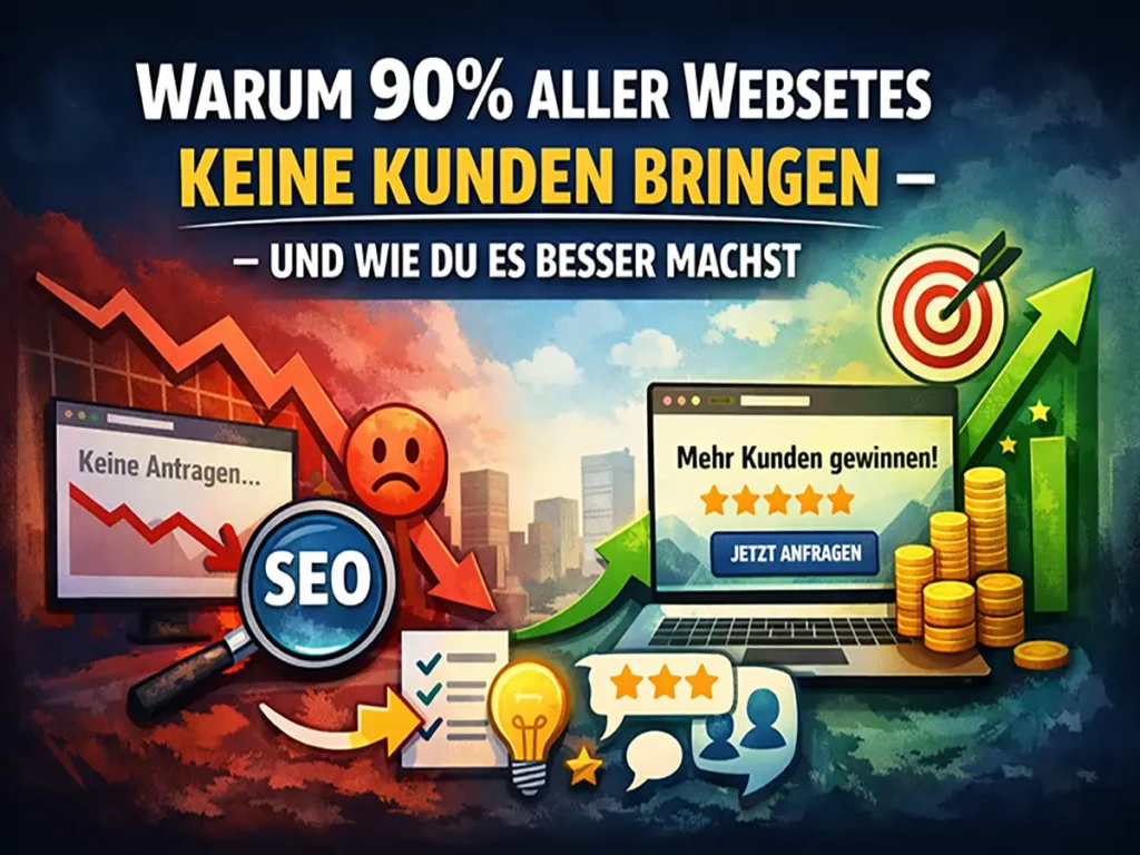 Warum 90% aller Unternehmens-Webseiten keine Kunden bringen