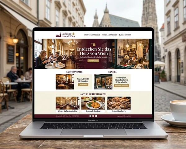 Webdesign für Wiener Gastro & Handel